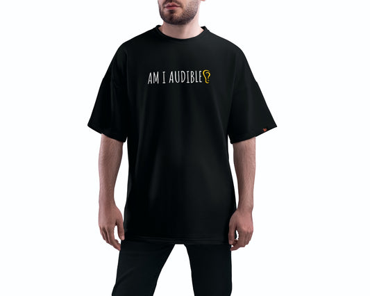 AM I AUDIBLE Oversize T-Shirt Online